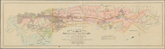 Map of the valley of the Bronx River in the counties of New York and Westchester, State of New York