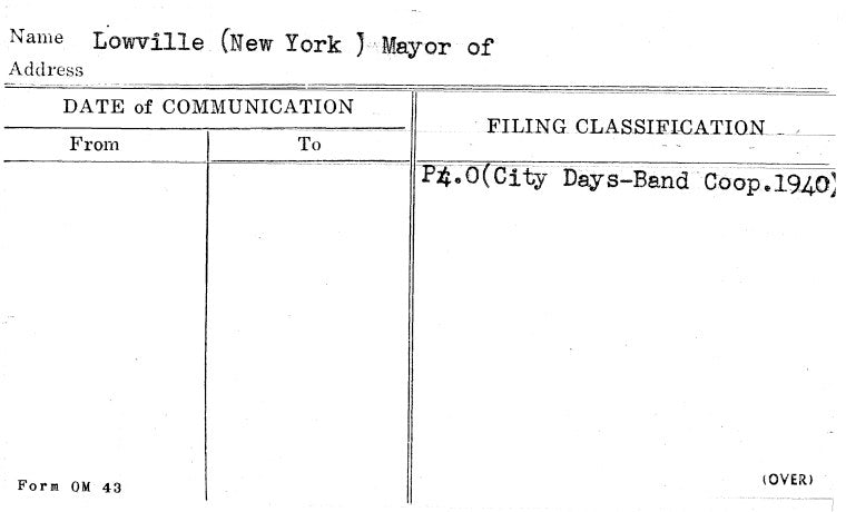 Lowville (New York) Mayor of