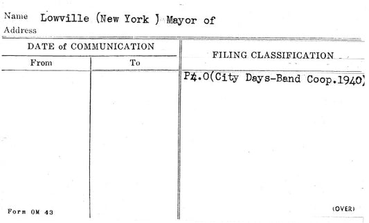 Lowville (New York) Mayor of