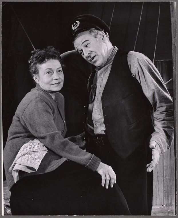 Thelma Ritter and Cameron Prud'homme in the stage production New Girl in Town