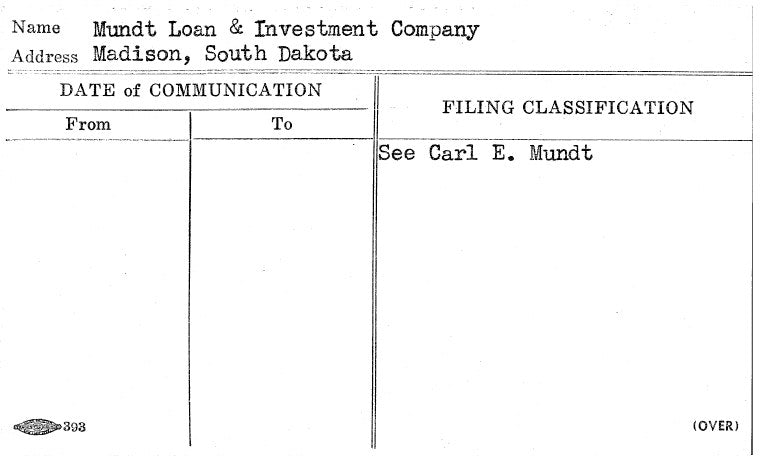 Mundt Loan & Investment Company