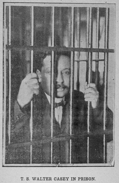 T. S. Walter Casey in prison.