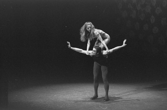 New York City Ballet production of "Pas de Deux II" (Webern), with Jacques d'Amboise and Deborah Flomine, choreography by Jacques d'Amboise (New York)