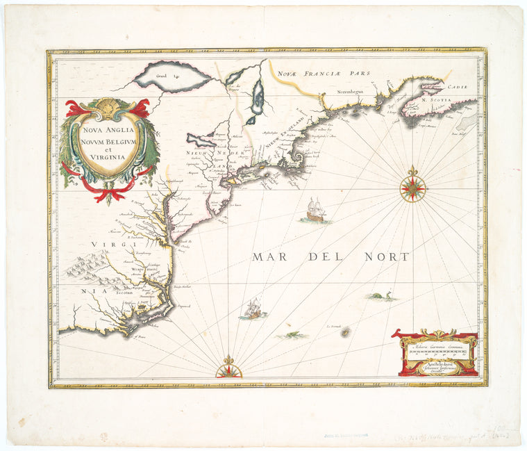 Nova Anglia, Novum Belgium, et Virginia.