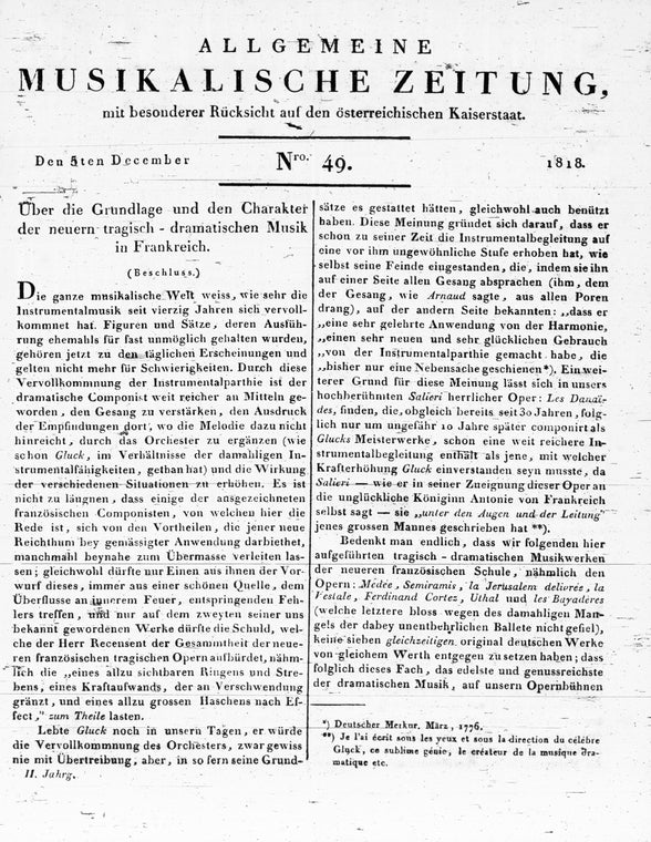 Allgemeine Musikalische Zeitung