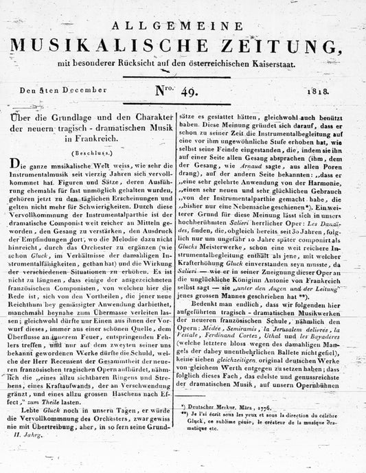 Allgemeine Musikalische Zeitung