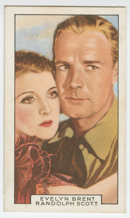 Evelyn Brent and Randolph Scott in "Home on the range."
