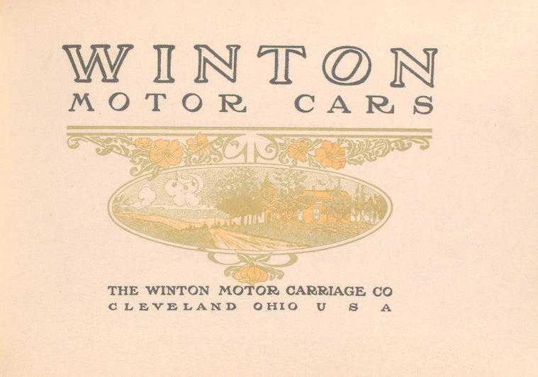 Winton Motor cars; The Winton Motor Carriage Co., Cleveland, Ohio, U.S.A. [Title page].