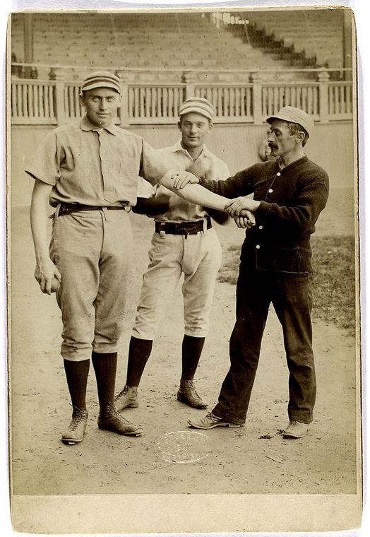 Dan Casey, Charlie Bastian and trainer