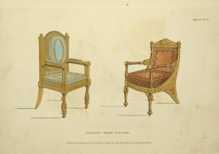 Drawing room chairs.