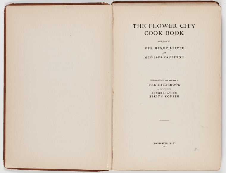 The Flower City cook book