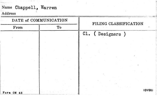 Chappell, Warren