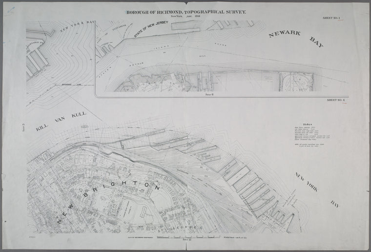 Sheet Nos. 1 & 4. [Sheet No. 1: Includes Holland Hook (Howland Hook) : Sheet No. 4. Includes New Brighton & St. George Ferry Terminal.]