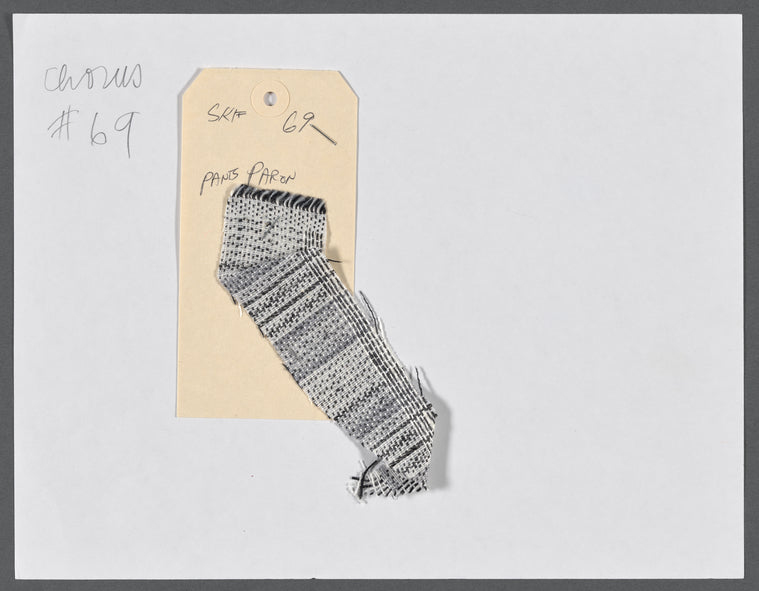 Grease: Costume sketches for Hyland, with fabric samples
