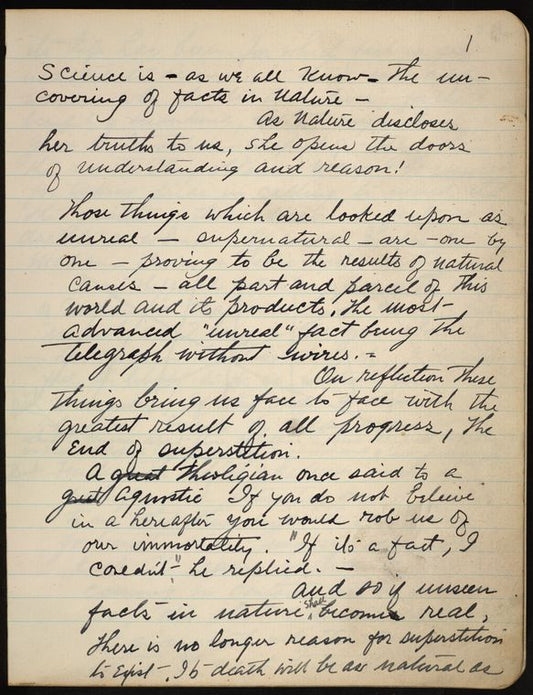 Lecture on radium -- draft