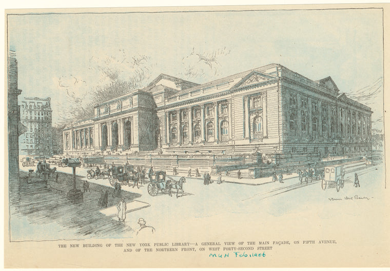 The new building of the New York Public Library