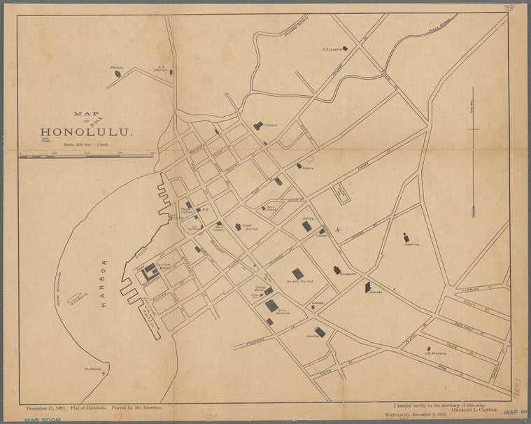 Map of Honolulu