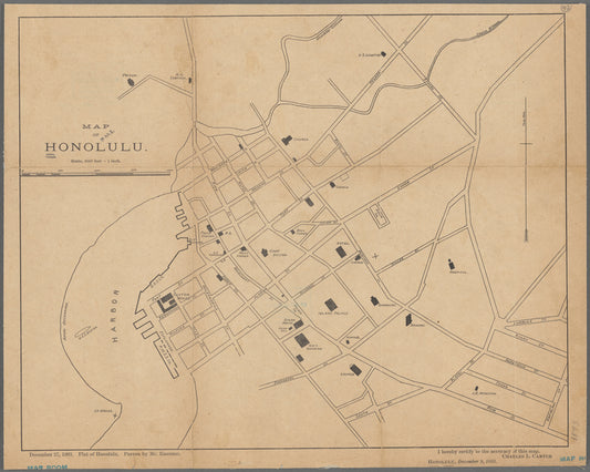 Map of Honolulu