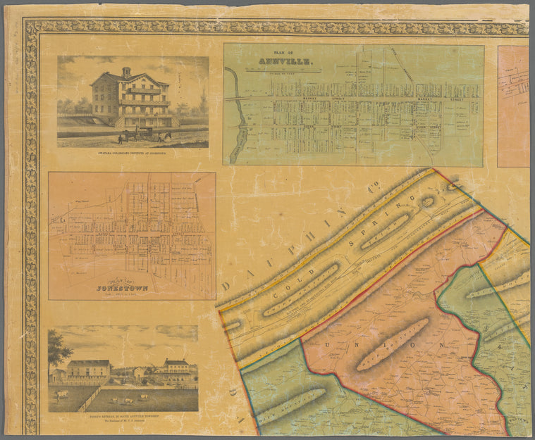 Map of Lebanon County, Pennsylvania