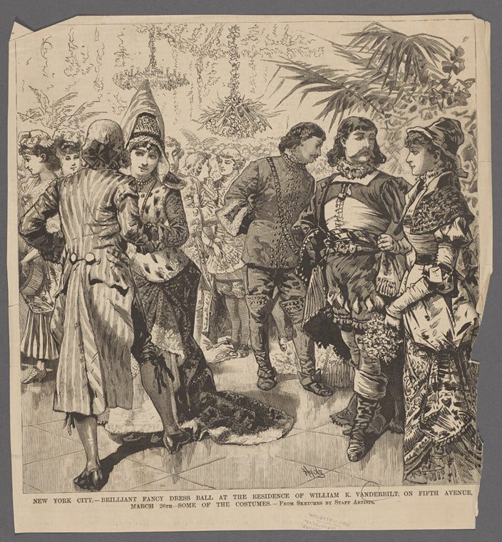 New York City.--Brilliant fancy dress ball at the residence of William K. Vanderbilt, on Fifth Avenue, March 26th--Some of the costumes.--From sketches by staff artists.