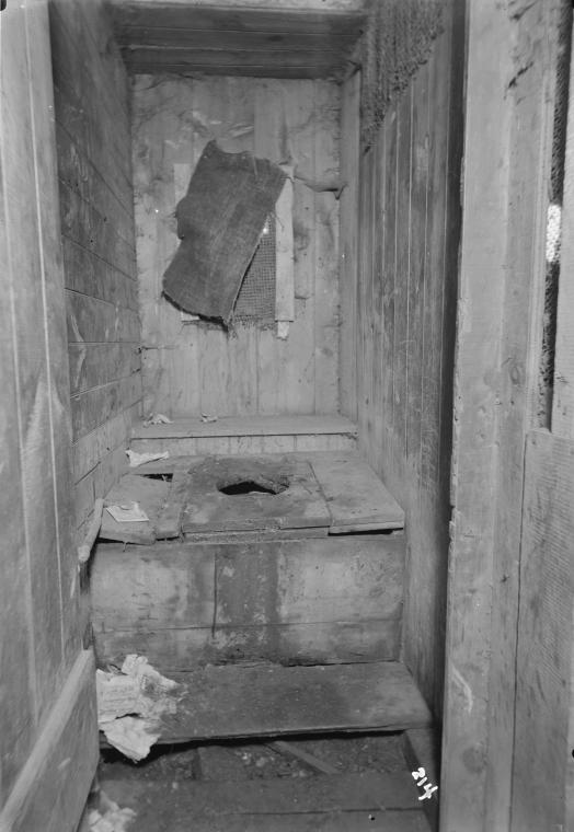 Outhouse interior