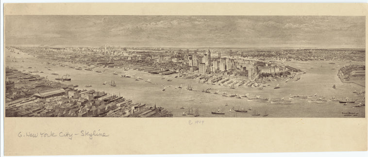 New York City skyline, ca. 1909
