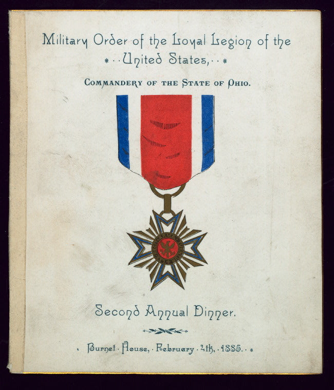 SECOND ANNUAL DANCE [held by] MILITARY ORDER OF THE LOYAL LEGION OF THE UNITED STATES [at] "BURNET HOUSE, [OHIO]" ([HOTEL])