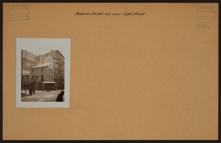 Manhattan: Beekman Street - Gold Street