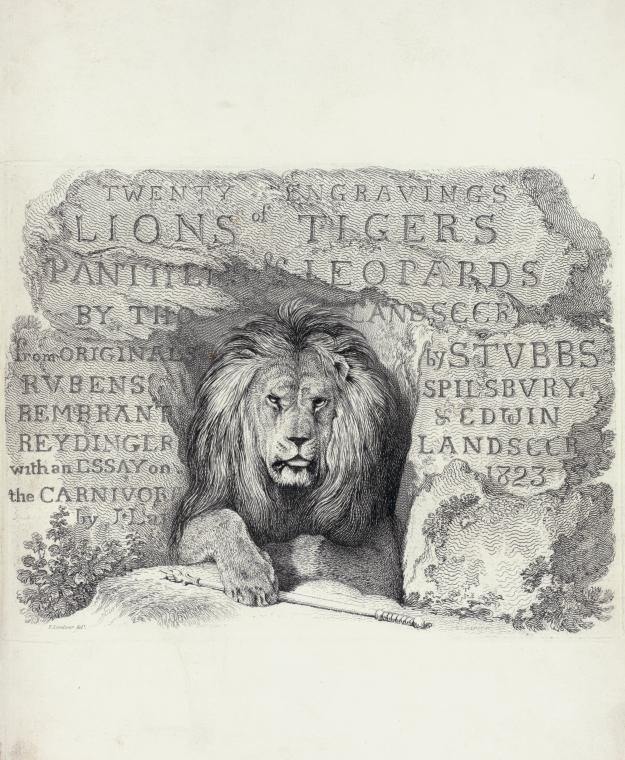 Lion couchant.