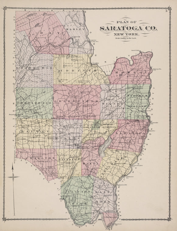 Plan of Saratoga Co. New York.