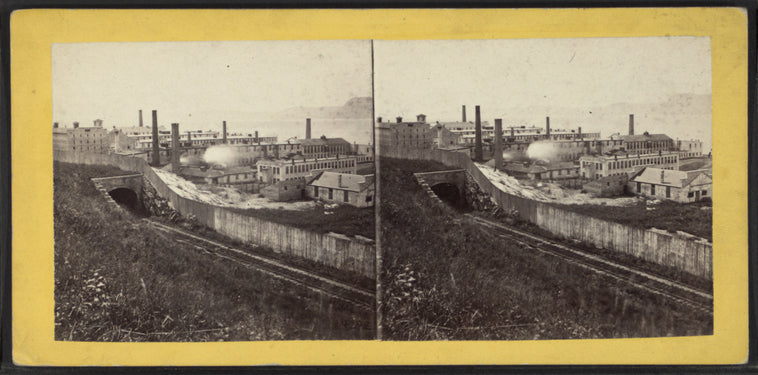 Prison and workshops, looking south.