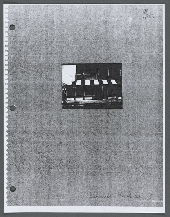 Photocopy of photograph: Alexander the Great