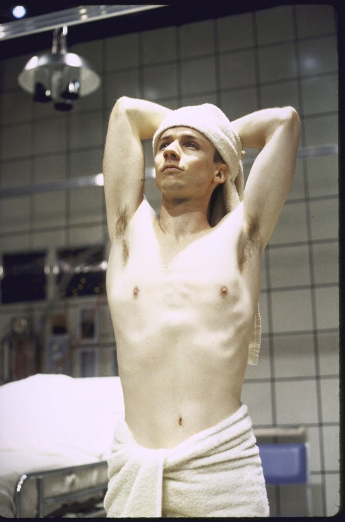 Actor John Cameron Mitchell in a scene from the Off-Broadway play "The Destiny Of Me" (New York)
