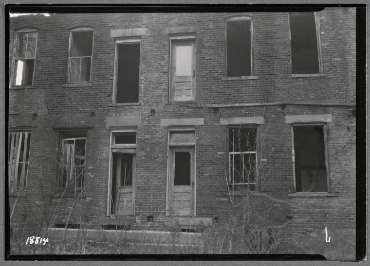 Vacant brick building