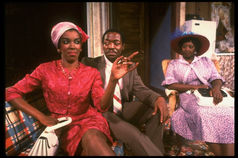 Actors (L-R) Helena-Joyce Wright, Chuck Cooper & Jean Cheek in a scene fr. the Broadway musical "Amen Corner." (New York)