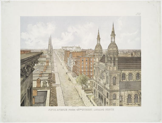 Fifth Avenue from 42nd Street, looking north.