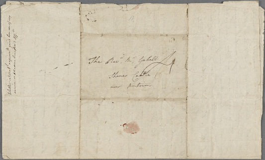 Autograph letter signed to Reverend Henry Dyson Gabell, 16 April [1787]