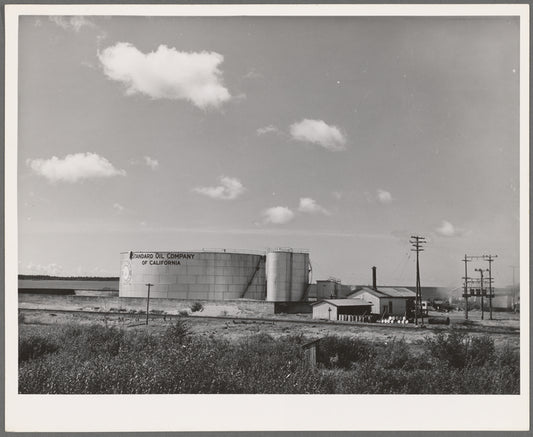 Oil and gasoline storage tanks. Astoria, Oregon