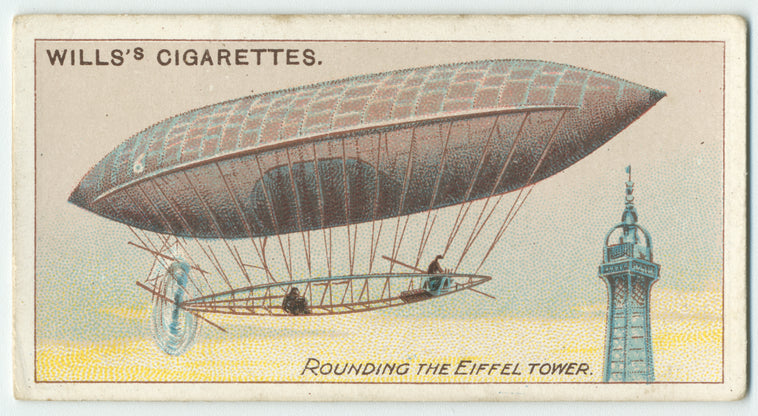Rounding the Eiffel Tower, Santos Dumont.