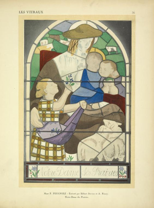 Notre-Dame des prairies, au Pavillon du Vitrail (A. D.)