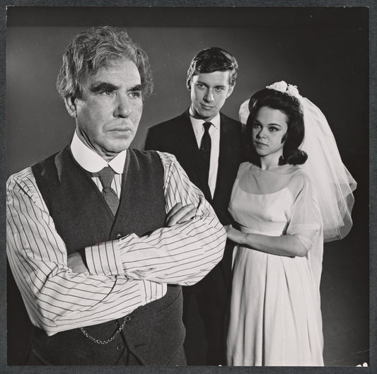 Donald Wolfit, James Murray, and Alexandra Berlin in the stage production All in Good Time