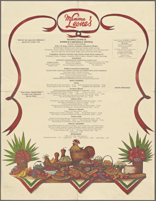 Mamma Leone's Ristorante: Carnevale Italiano 1980