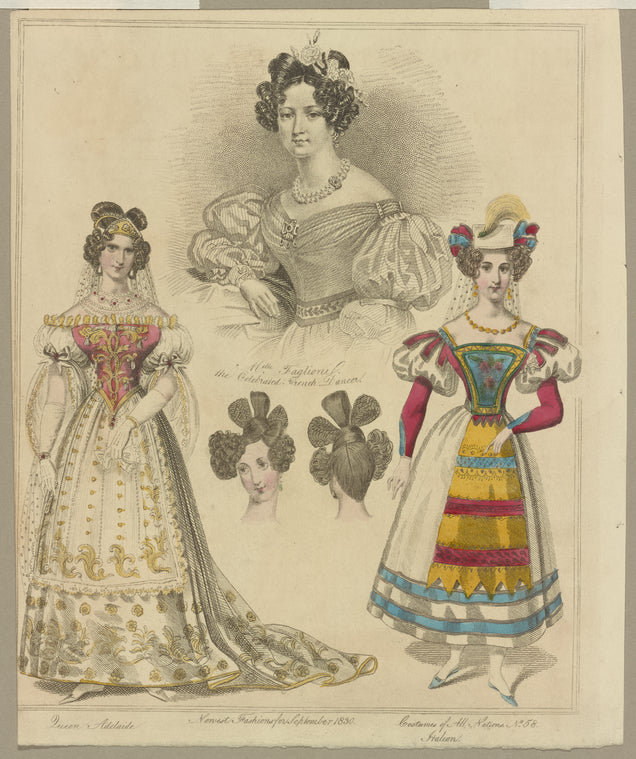 Newest fashions for 1830