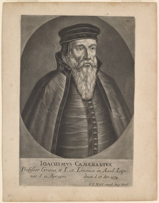 Ioachimvs Camerarivs, profefsor graece et lat. linguae in acad. Lips.