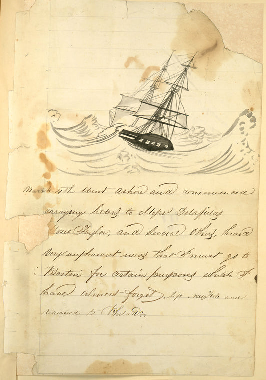 Ship in heavy seas