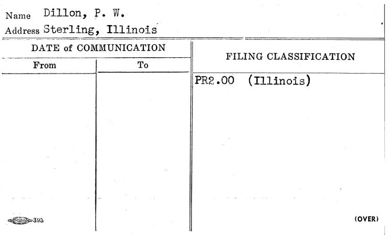 Dillon, P.W.