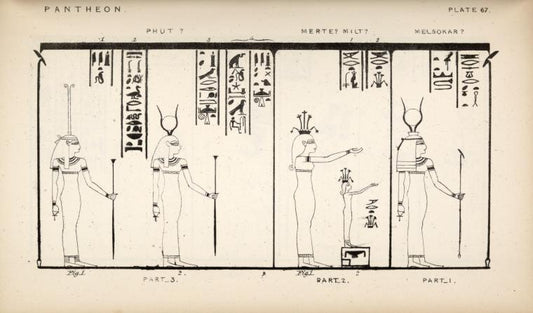 Pantheon. 1. Melsokar?; 2. Merte? Milt?; 3. Phut?