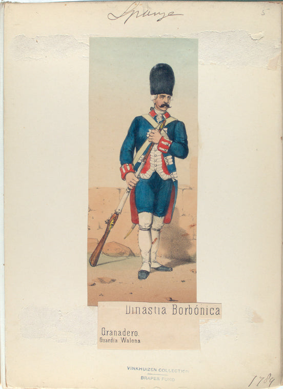 Dinastia Borbónica. Granadero, Guardia Wallona. (1789)