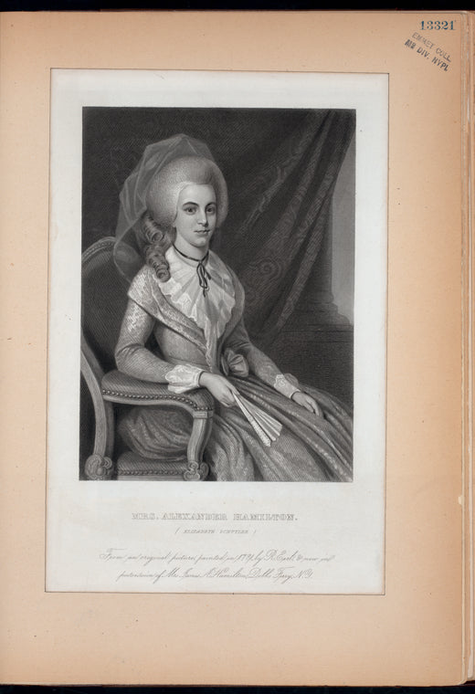 Mrs. Alexander Hamilton (Elizabeth Schuyler).