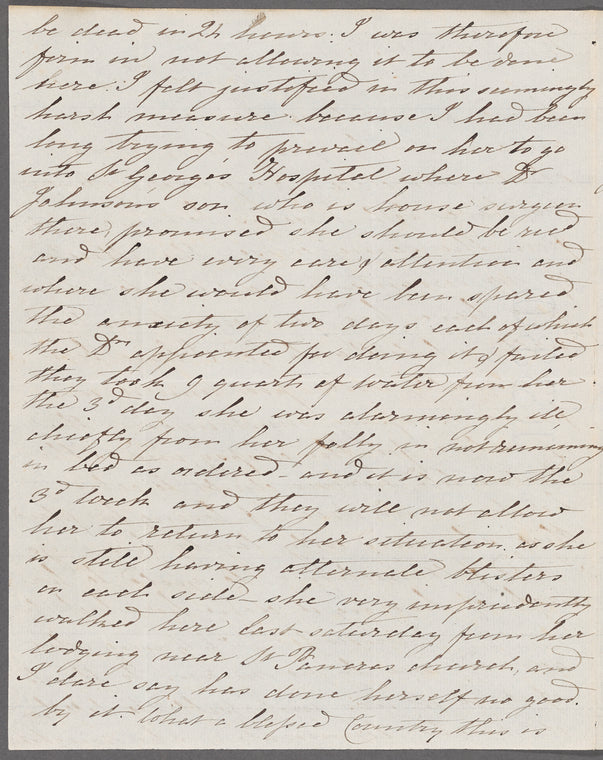 E. Dillon to Anna Maria Porter, autograph letter signed